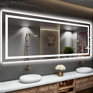Espelho Decorativo com Led Duplo