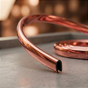 BORDA DE PVC ROSÊ PARA CONTORNO DE ESPELHO