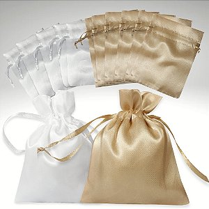 10 unidades de Saquinho de Cetim Tamanho 8x10cm