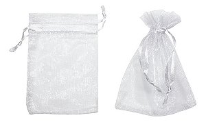 Kit com 10 Unidades Saquinho de Organza 9x12 cm Diversas Cores
