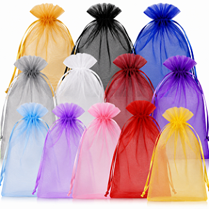 Saquinho Organza 21x34 Embalagem Elegante Pacote 10 Unidades