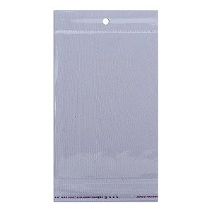 Saco Plástico Adesivado com Solapa 15x20 cm 100 unidades