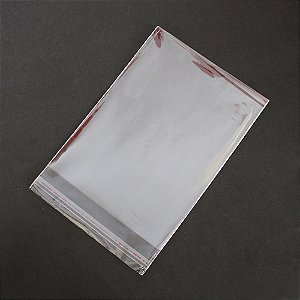 1000 Unidades saco Plástico Adesivado sem Solapa 10x15 cm