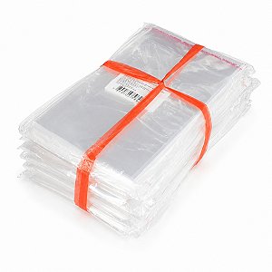 1000 Unidades saco Plástico Adesivado sem Solapa 10x15 cm