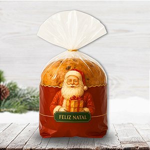 Kit 50 unidades de Sacos Poli Transparente Panetone 25x32cm