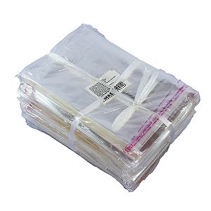 Saco Adesivado Transparente Autocolante 10x13cm Com 1000 un