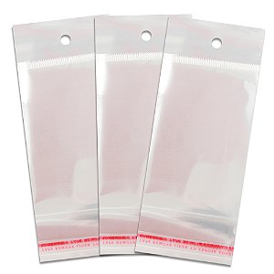 Saco Plastico Adesivado COM Solapa, 7x10+3 cm. Pacote com 1.000 unidades