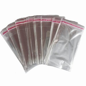 Saco Plástico Adesivado sem Solapa 6x9cm pct com 100 uni