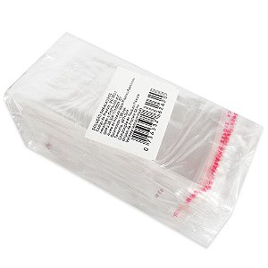 1000 Unidades saco Plástico Adesivado sem Solapa 4x7 cm