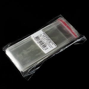 Saco Plástico Adesivado Transparente Tam 5x12 100 Unidades