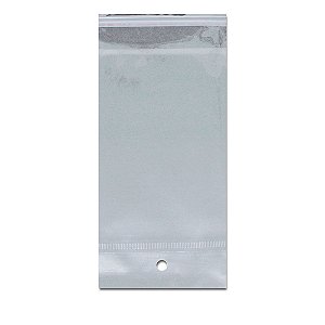 100 Unidades saco Plástico Adesivado com Solapa 10x17+3 cm