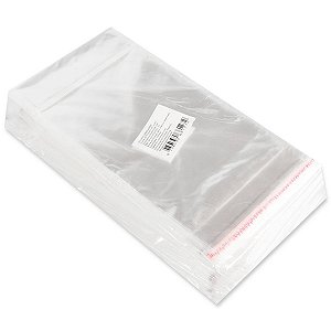 1000 Unidades saco Plástico Adesivado com Solapa 10x15 cm