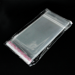 1000 Unidades saco Plástico Adesivado com Solapa 10x15 cm