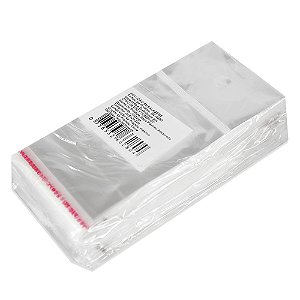 1000 Unidades saco Plástico Adesivado com Solapa 5x5+3cm