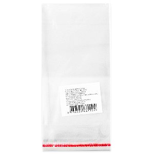 100 Unidades saco Plástico Adesivado SEM Solapa 7x12+3 cm