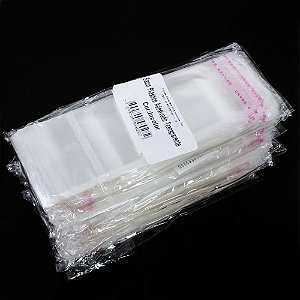 1000 Unidades saco Plástico Adesivado Com Solapa 4x7 cm