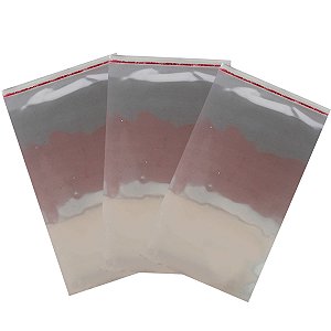 100 Unidades saco Plástico Adesivado sem solapa 20x30