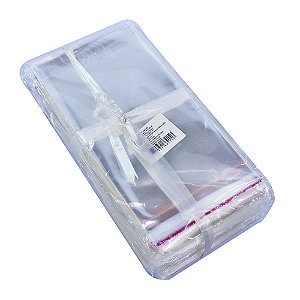Saco Adesivado Transparente Autocolante 10x17 cm Com 1000 un