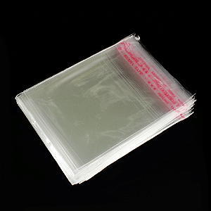 1000 Unidades saco Plástico Adesivado sem Solapa 7x7 cm