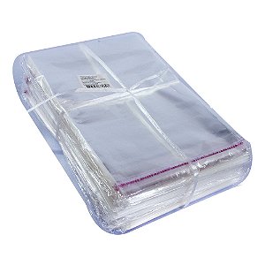 Saco Adesivado Transparente Autocolante 17x22cm Com 1000 un