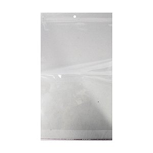 Kit 100 Unidades saco Plástico Adesivado com solapa 25x35cm