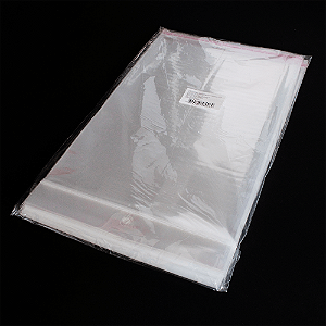 Saco Plástico Adesivado com Solapa 20x30 cm - 100 unidades