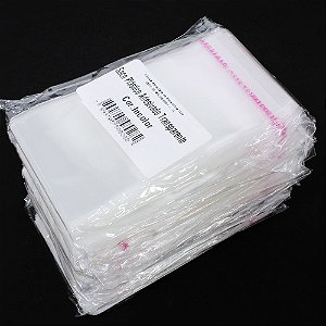 1000 Unidades saco Plástico Adesivado sem Solapa 5x7 cm