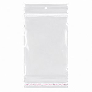 100 Unidades saco Plástico Adesivado com Solapa 10x15 cm