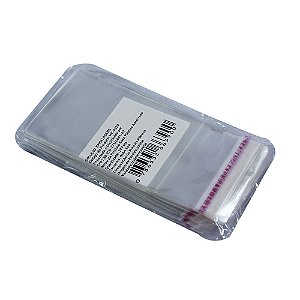 100 Unidades saco Plástico Adesivado sem Solapa 4x6 cm