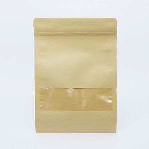 Saco Stand Up Pouch 18x26 Kraft com Zip Lock 49 uni