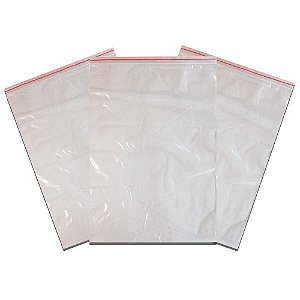 Saco Zip Lock 30x40 cm 100 unidades Transparente