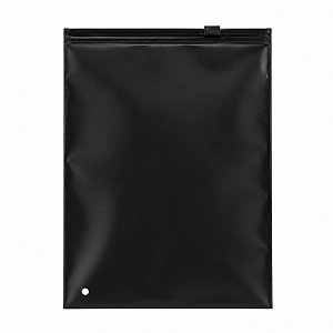 Saco Zíper Preto 15x20 Trilho Reforçado Kit 50 Unidades