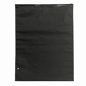 Saco Zíper Preto 30x40 Trilho Reforçado Kit 50 Unidades