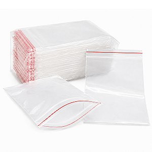 Saco Zip Lock 12x17 cm 100 unidades Transparente