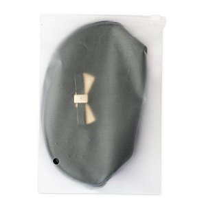 Kit Saco ziper trilho fosco branco com 50 un tam. 18x25 cm