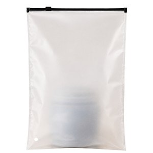 Kit 50 unidades Saco Ziper Trilho Preto fosco 20x30cm