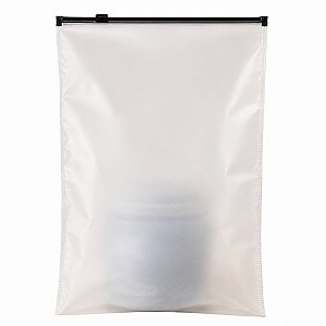 Kit 50 unidades Saco Ziper Trilho Preto fosco 20x30cm