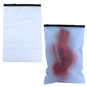 Kit 50 unidades Saco Ziper Trilho Preto fosco 20x30cm