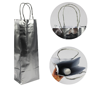 Sacolas Para Presente Garrafa Modelo Premium 35x13x8cm