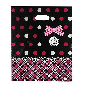 Sacola Plástica Boca de Palhaço tam. 35x45 cm pct 100 unidades