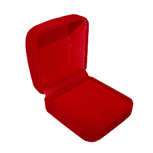 Caixa Para Anel e Aliança Modelo Veludo com 2 Fendas