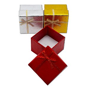 Caixinha De Presente para Anel Tamanho 5x5 Kit 24 unidades