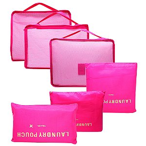 Kit Organizador de Mala 6 Peças Nécessaires