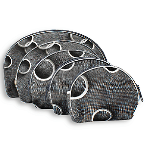 kit com 5 peças Necessaire Feminina para acessórios