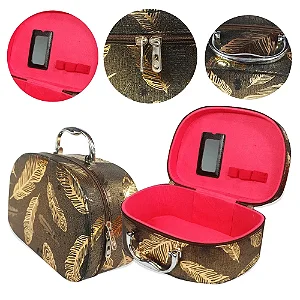 Necessaire feminina para Maquiagens e acessórios kit com 3 peças