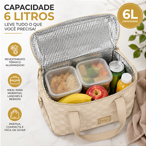 Necessaire Térmica Rubys Com Alça 16x24x18cm 6 Litros