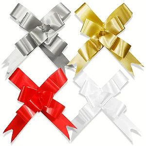 100 Peças De Laço Fácil Liso Tam. 23mmx44cm Várias cores Laço Pronto