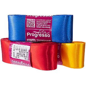 Fita de Cetim Decorativa 38 mm x 10 Metros Cores Lisas