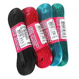 Fita de Cetim Decorativa 7 mm x 10 Metros Cores Lisas