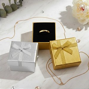 Kit 24 Caixinha De Presente para Anel Tamanho 4x4 mix